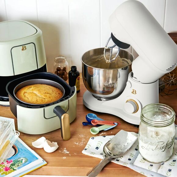 Beautiful 3.5 Qt Stand Mixer, Lightweight & Powerful with Tilt-Head, White Icing - Picture 3 of 16